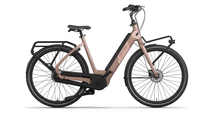 Cortina integrated enviolo bruin cortina elektrische moedefietsen