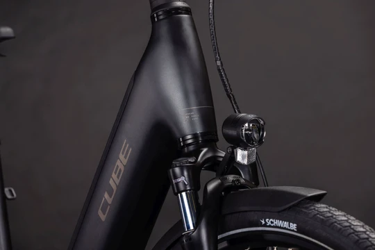 Cube supreme hybrid comfort se one 600 dames grijsmat voorkant