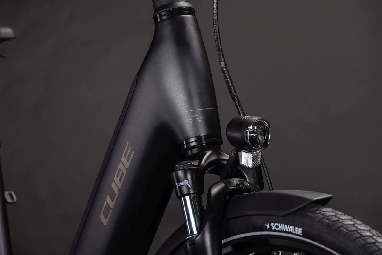 Cube supreme hybrid comfort se one 600 dames grijsmat voorkant