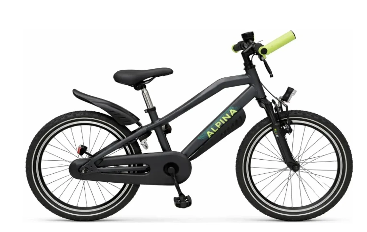 Alpina trail16 inch zwart jongenss