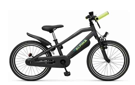 Alpina trail16 inch zwart jongenss