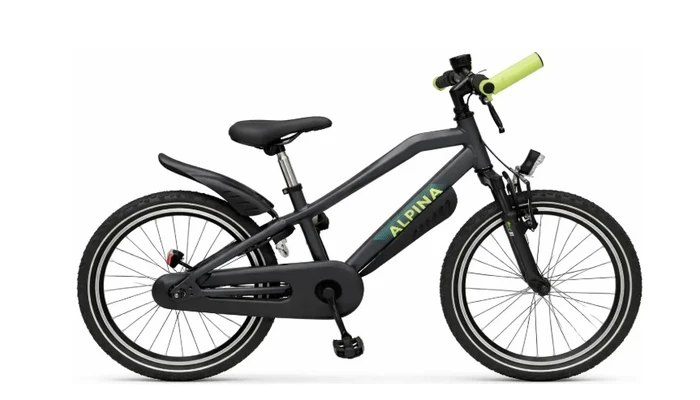 Alpina trail16 inch zwart jongenss