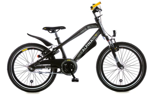 Alpina trail20 inch zwart jongenss openkettingkast