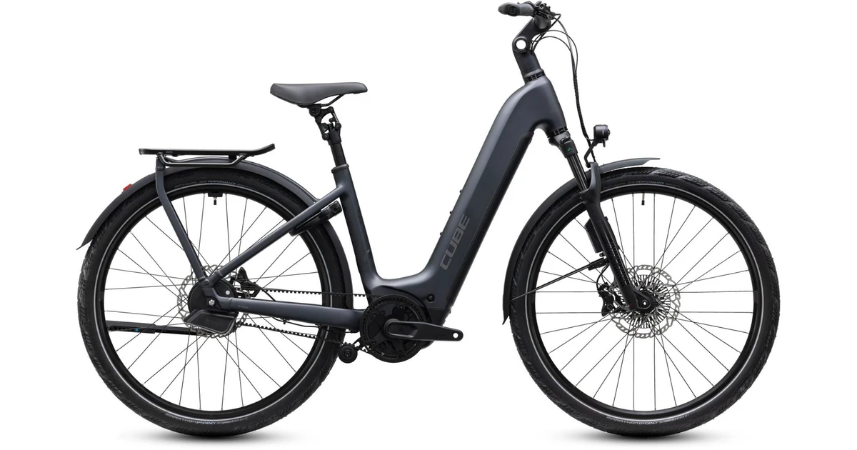 Cube kathmandu hybrid deluxe exc800 dames grijs mat cube elektrische fietsen