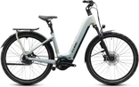 Cube kathmandu hybrid deluxe exc800 dames zilver mat cube elektrische fietsen