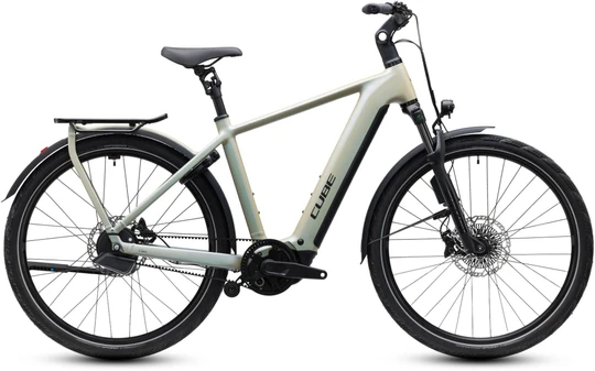 Cube kathmandu hybrid deluxe exc800 heren zilver mat cube elektrische fietsen