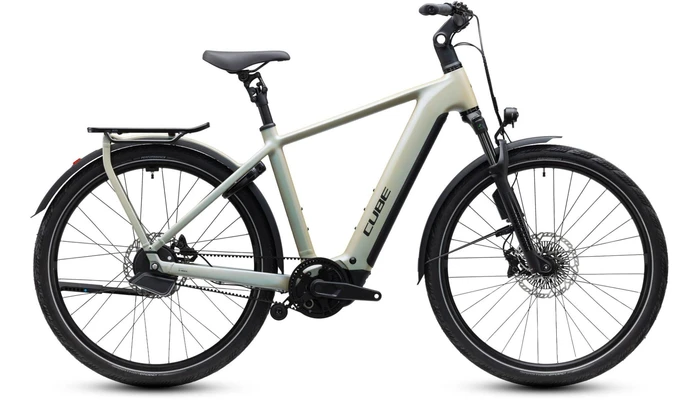 Cube kathmandu hybrid deluxe exc800 heren zilver mat cube elektrische fietsen