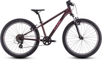 Cube kinderfiets acid 240 jongens roze zijkant