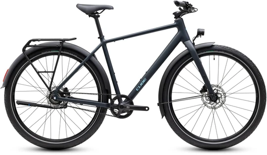 Cube editor pro fe 2027 heren blauw mat cube stadsfietsen