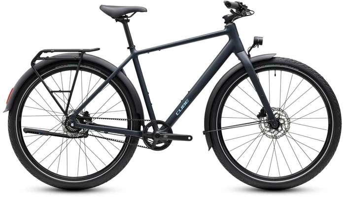 Cube editor pro fe 2027 heren blauw mat cube stadsfietsen