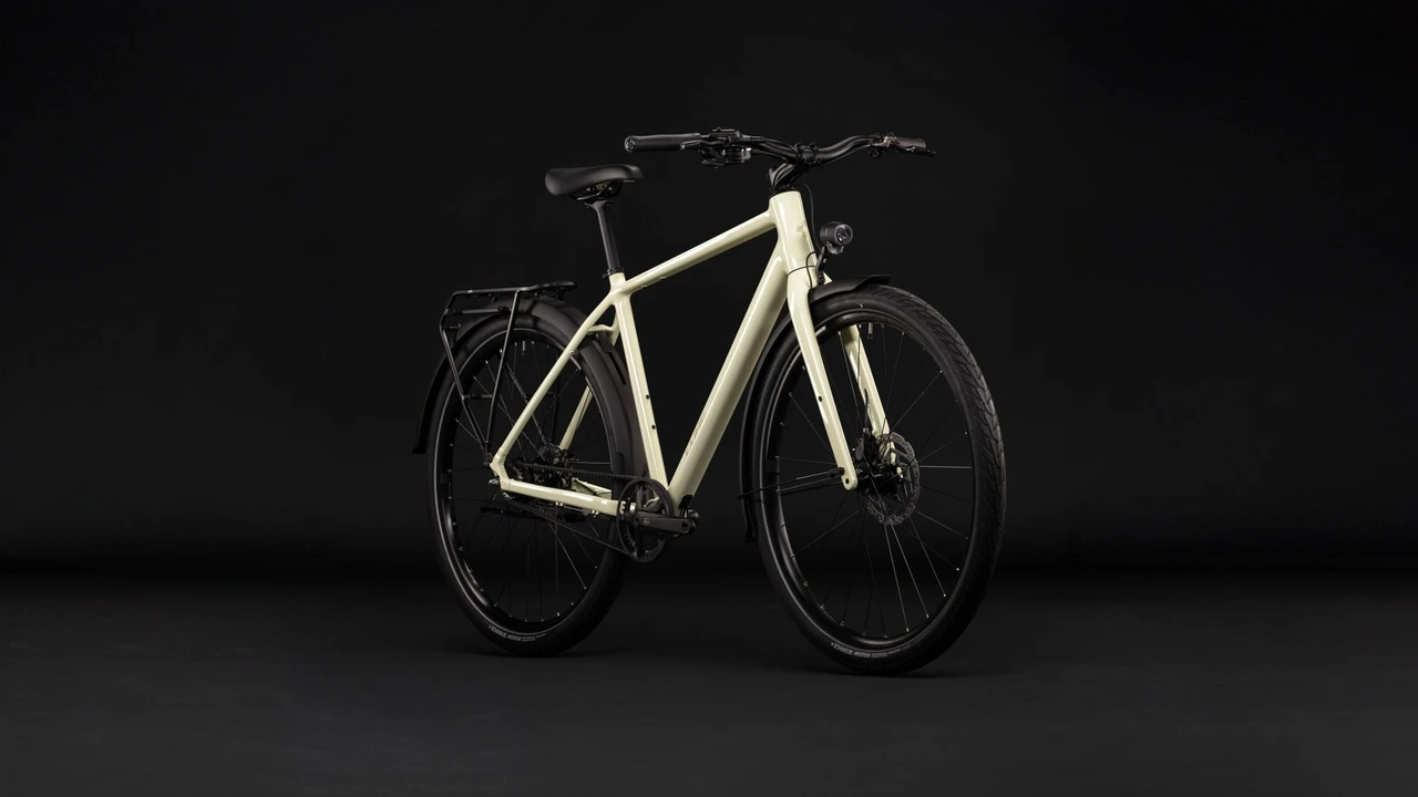 Cube editor pro fe 2027 heren geel cube stadsfietsen voorkant