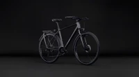 Cube kathmandu one heren zwart mat cube fietsen voorkant