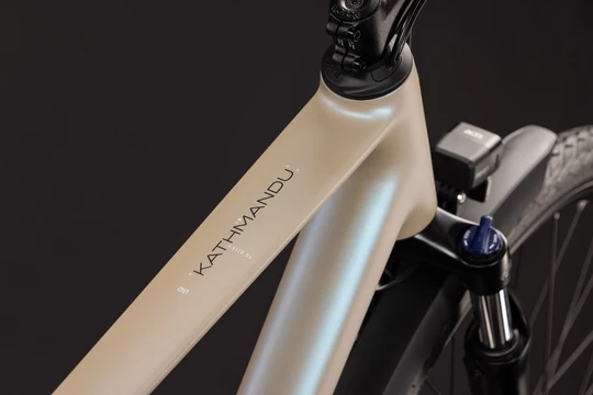 Cube kathmandu one heren zilver mat cube fietsen frame
