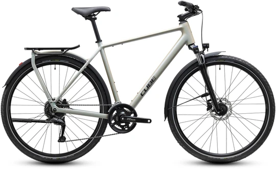 Cube kathmandu one heren zilver mat cube fietsen