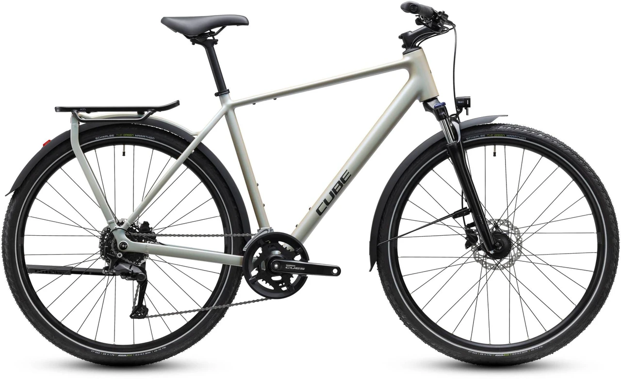 Cube kathmandu one heren zilver mat cube fietsen