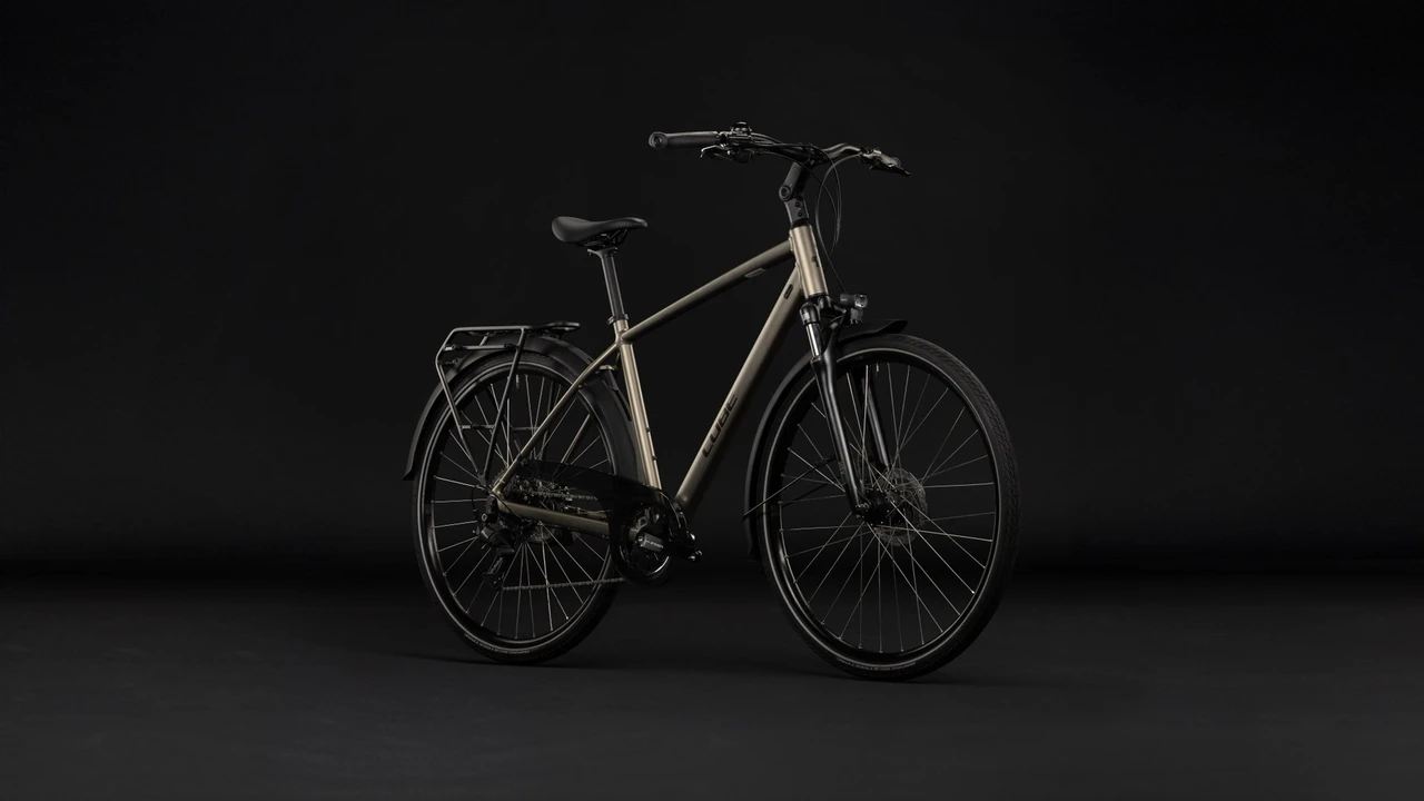 Cube touring one heren chroom cube touring fietsen voorkant