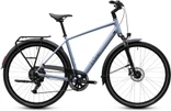 Cube touring one heren zilver blauw mat cube touring fietsen