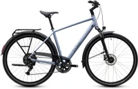 Cube touring one heren zilver blauw mat cube touring fietsen