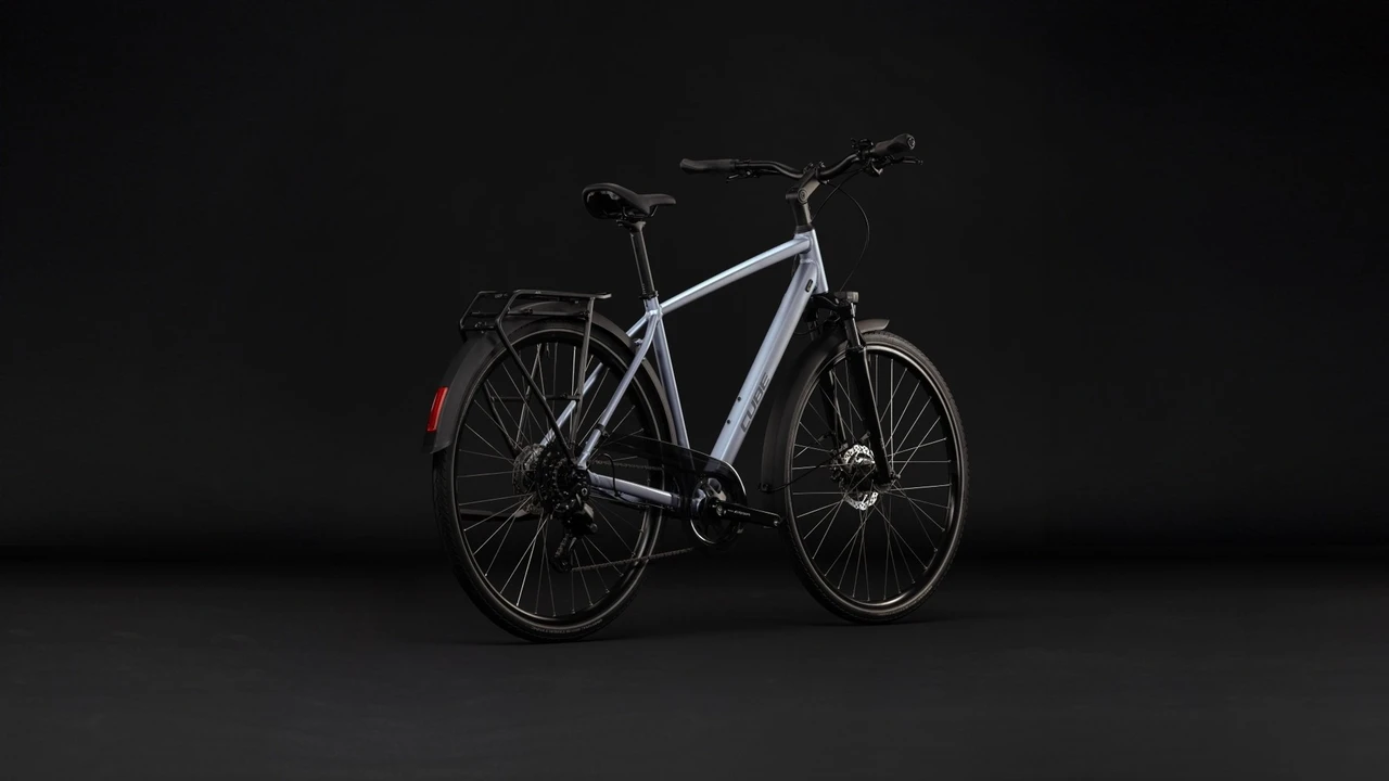 Cube touring one heren zilver blauw mat cube touring fietsen achterkant