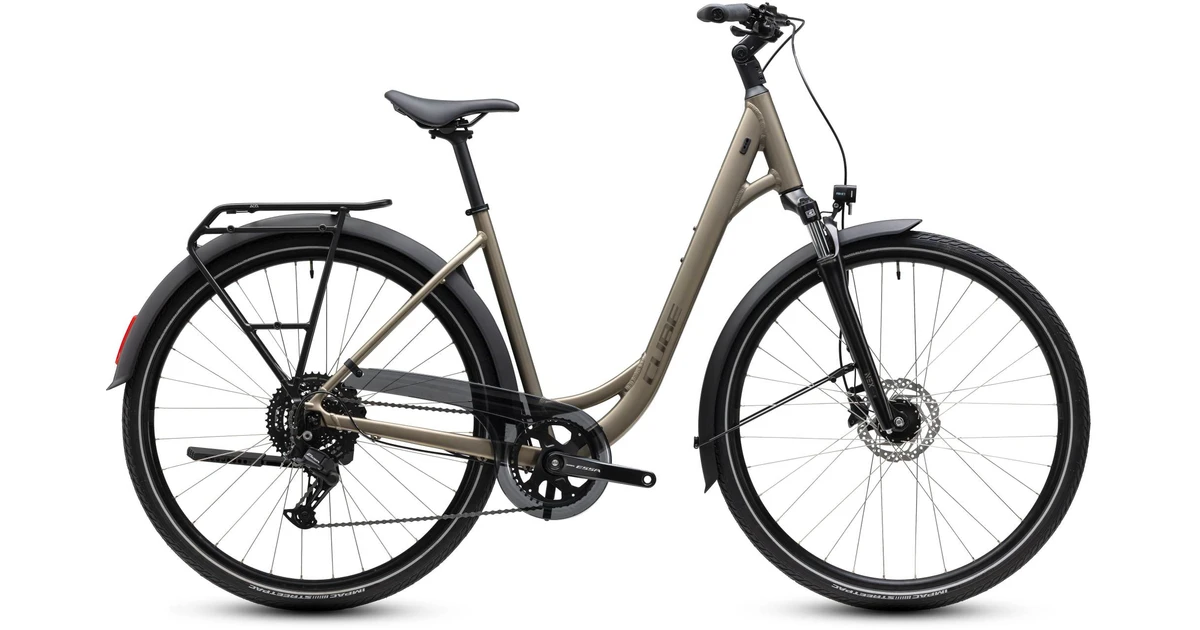Cube touring one lage instap chroom cube touring fietsen