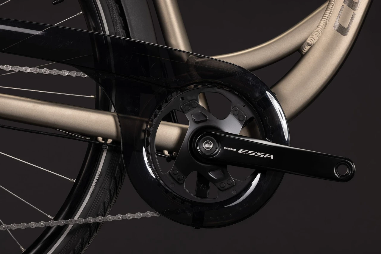 Cube touring one lage instap chroom cube touring fietsen ketting