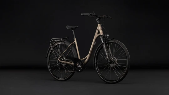 Cube touring one lage instap chroom cube touring fietsen voorkant