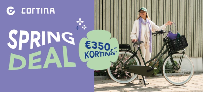 Cortina E-U4 Transport met Bosch middenmotor tijdelijk met € 350 extra korting