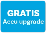 Gratis accu-upgrade t.w.v. 200 euro