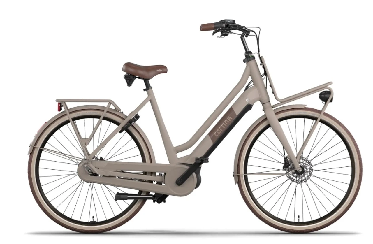 Cortina e u4 next db7 2026 beige mat dames cortina elektrische fietsen