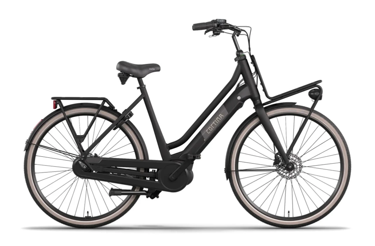 Cortina e u4 next db7 2026 zwart matt dames cortina elektrische fietsen