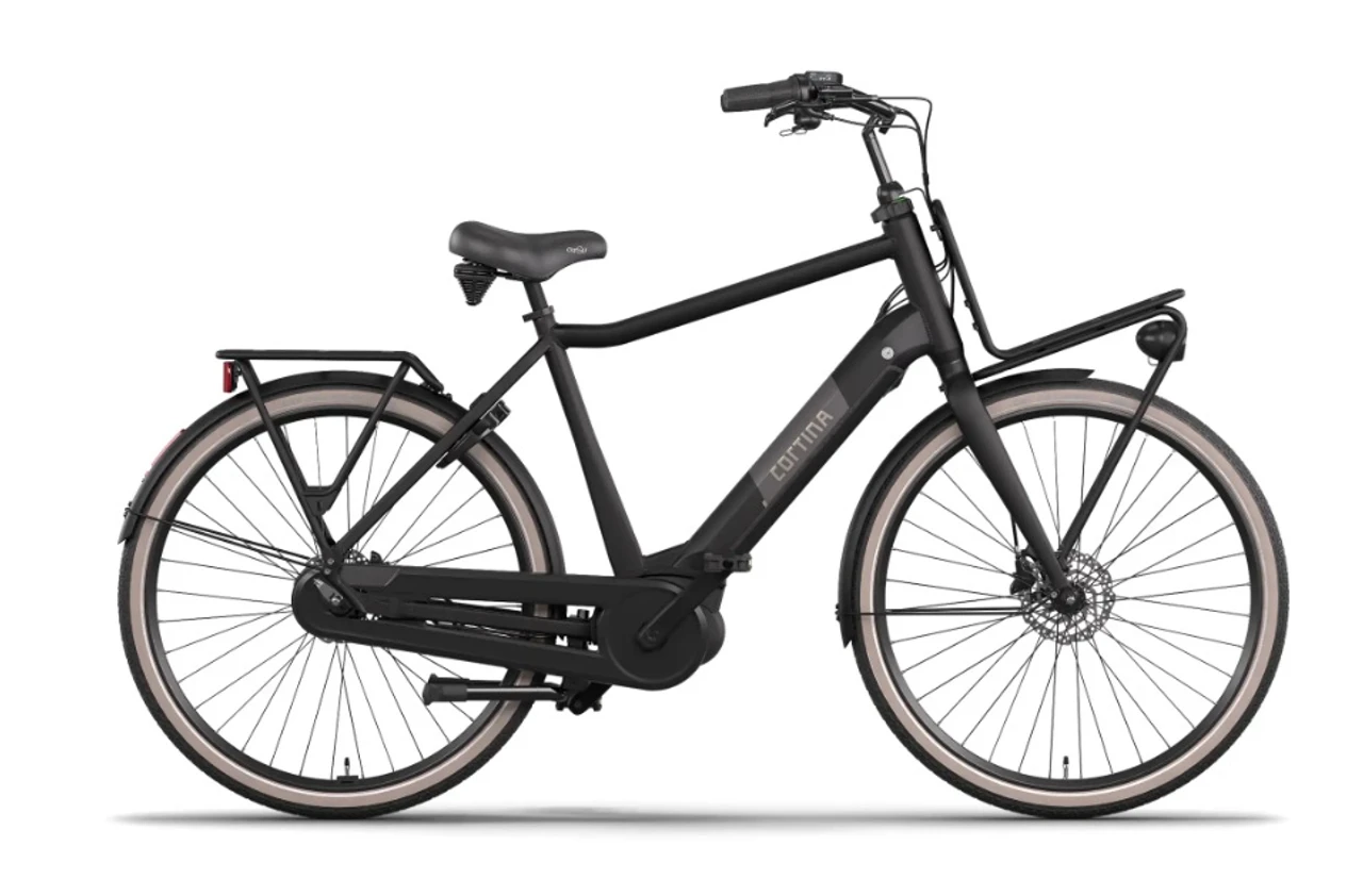 Cortina e u4 next db7 2026 zwart matt heren cortina elektrische fietsen