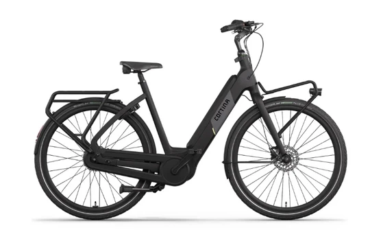 Cortina ecommon integrated db7 active m 2026 zwart mat cortina elektrische fietsen