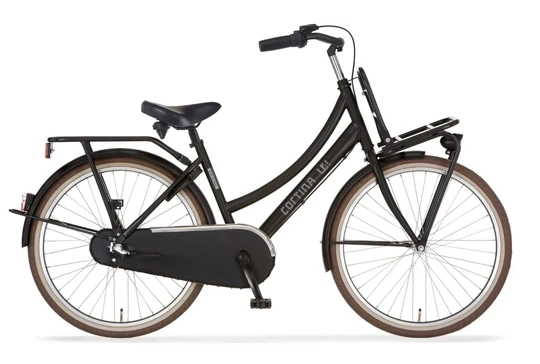 Cortina u4 transport mini 26 inch meisjes zwart mat cortina kinderfietsen26 inch