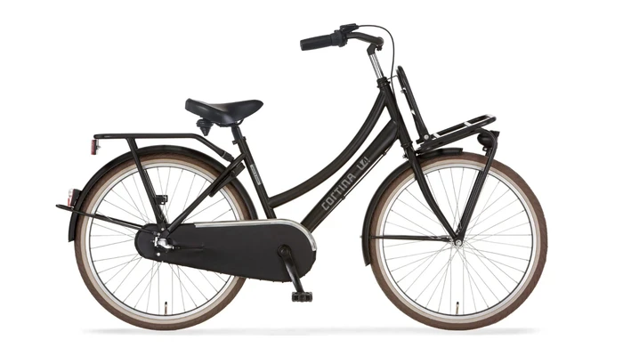 Cortina u4 transport mini 26 inch meisjes zwart mat cortina kinderfietsen26 inch