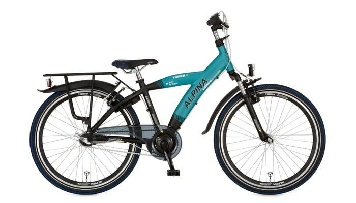 Alpina yabber 26 inch blauw mat kinderfietsen