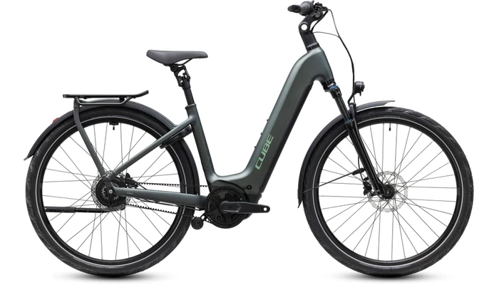 Cube kathmandu hybrid deluxe pro800 dames zwart mat cube elektrische hybride fietsen