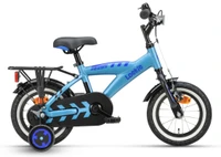 Loekie snake12 kinderfietsen blauw