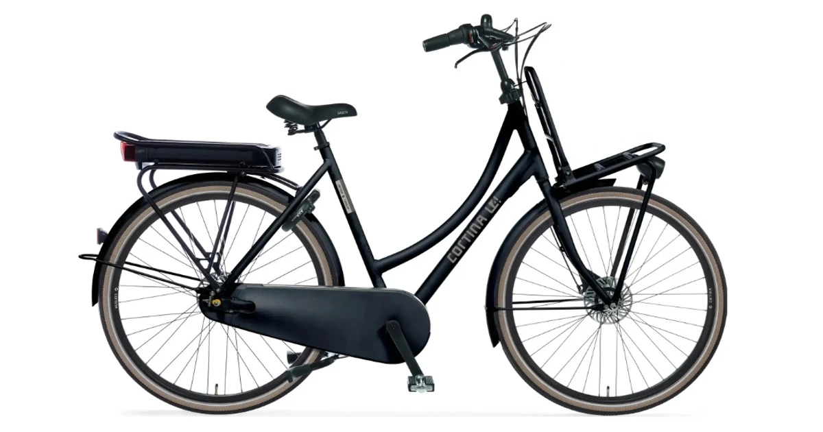 Cortina eu4 transport db7 sdfm 2026 dames zwart mat cortina elektrische fietsen goed
