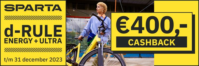 Ontvang €400,- cashback op jouw Sparta e-bike!