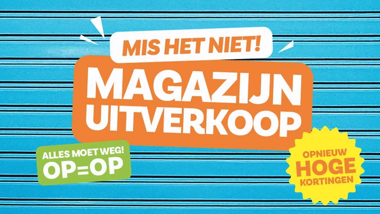 Magazijn uitverkoop bij Fietsvoordeelshop