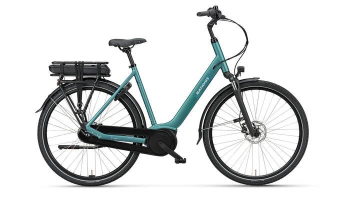 Batavus altura cp dames groen mat batavus elektrische fietsen goed