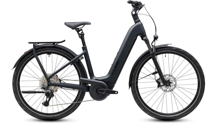 Cube kathmandu hybrid pro 2027 dames zwart mat cube elektrische fietsen