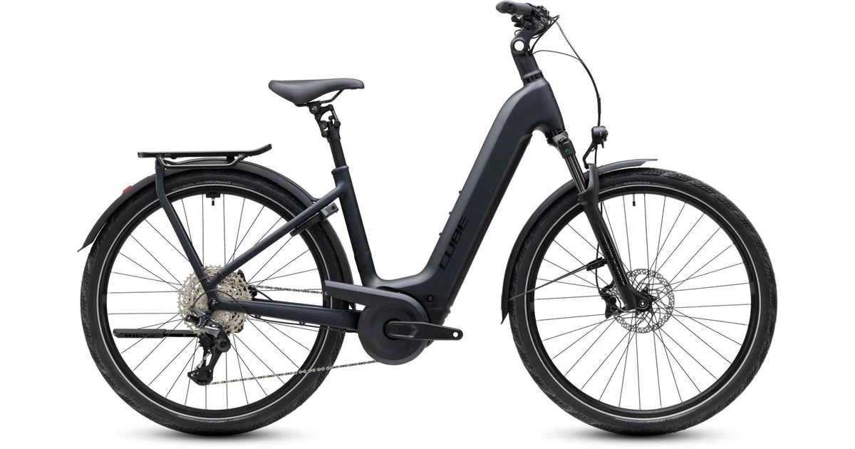 Cube kathmandu hybrid pro 2027 dames zwart mat cube elektrische fietsen