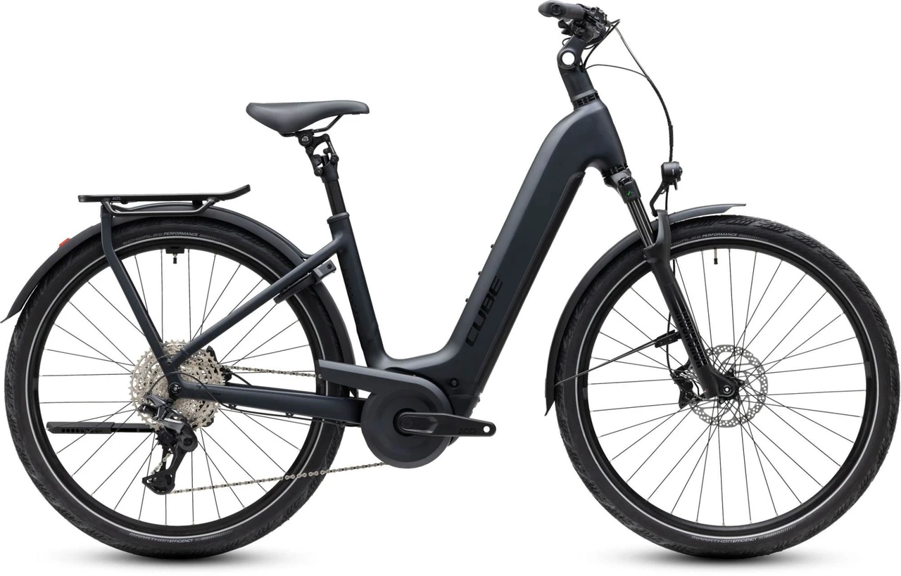 Cube kathmandu hybrid pro 2027 dames zwart mat cube elektrische fietsen