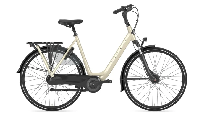 Gazelle orangec7 plus wit dames