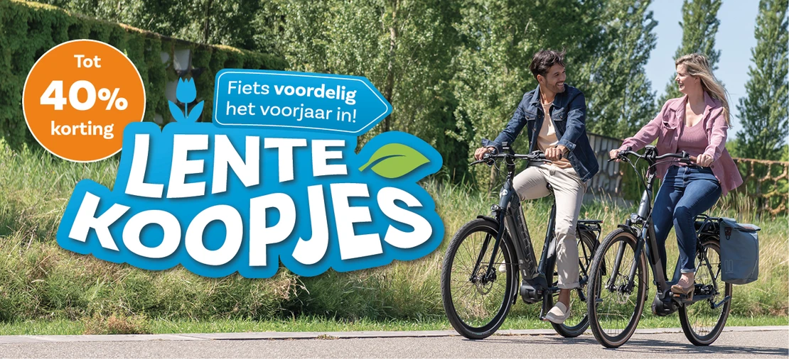 Fiets voordelig het voorjaar in