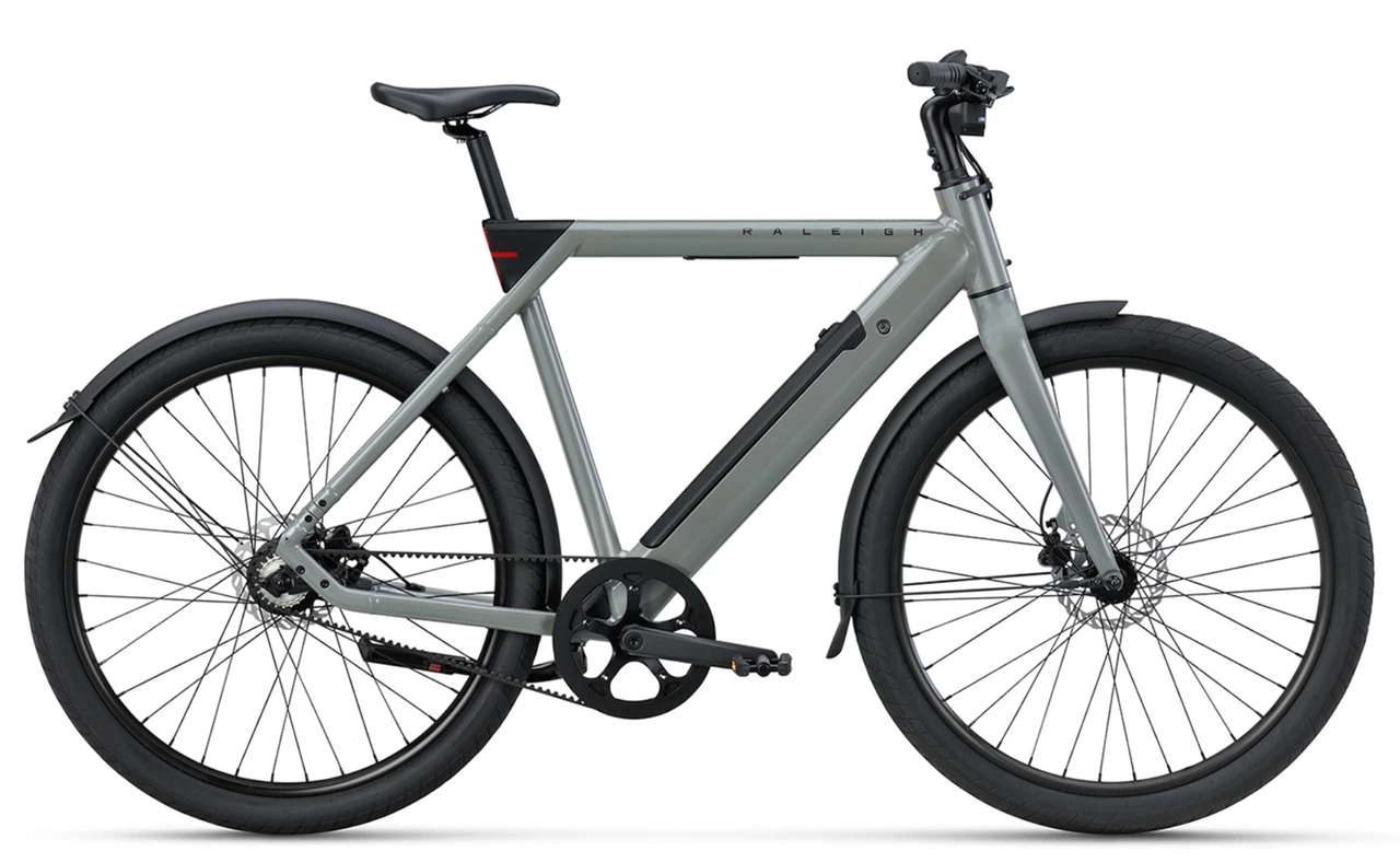 Raleigh one 2026 heren grijs raleigh elektrische stadsfiets