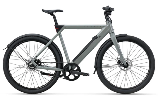 Raleigh one 2026 heren grijs raleigh elektrische stadsfiets