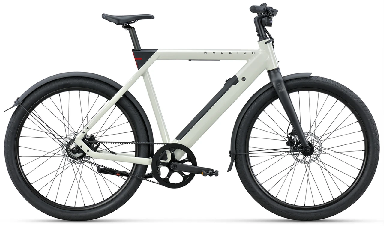 Raleigh one 2026 heren wit raleigh elektrische stadsfiets