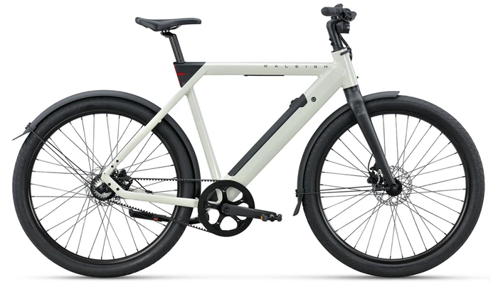 Raleigh one 2026 heren wit raleigh elektrische stadsfiets
